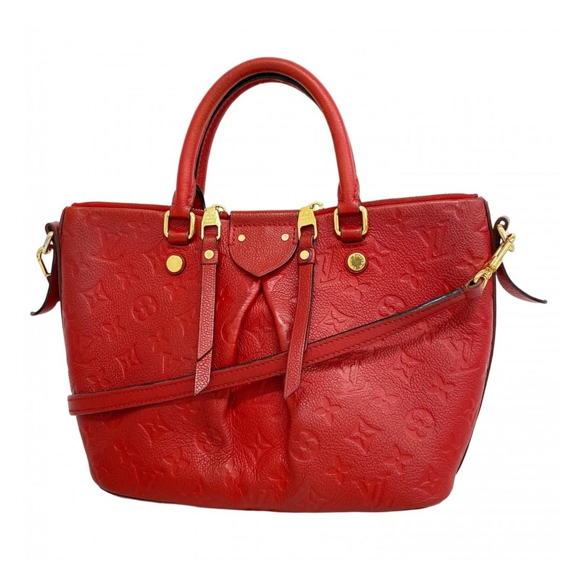 Louis Vuitton Monogram Empreinte Mazarine PM Handbag M50638 Cerise 2-Way Bag for Women: --- Catalog ---Category: SizeSize (HxWxD): 22cm x 25cm x 12cm / 8.66'' x 9.84'' x 4.72''Category: DesignType: HandbagColor: CeriseGender: WomenCategory: GeneralMPN: M50638Brand: Louis Vuitton--- Item