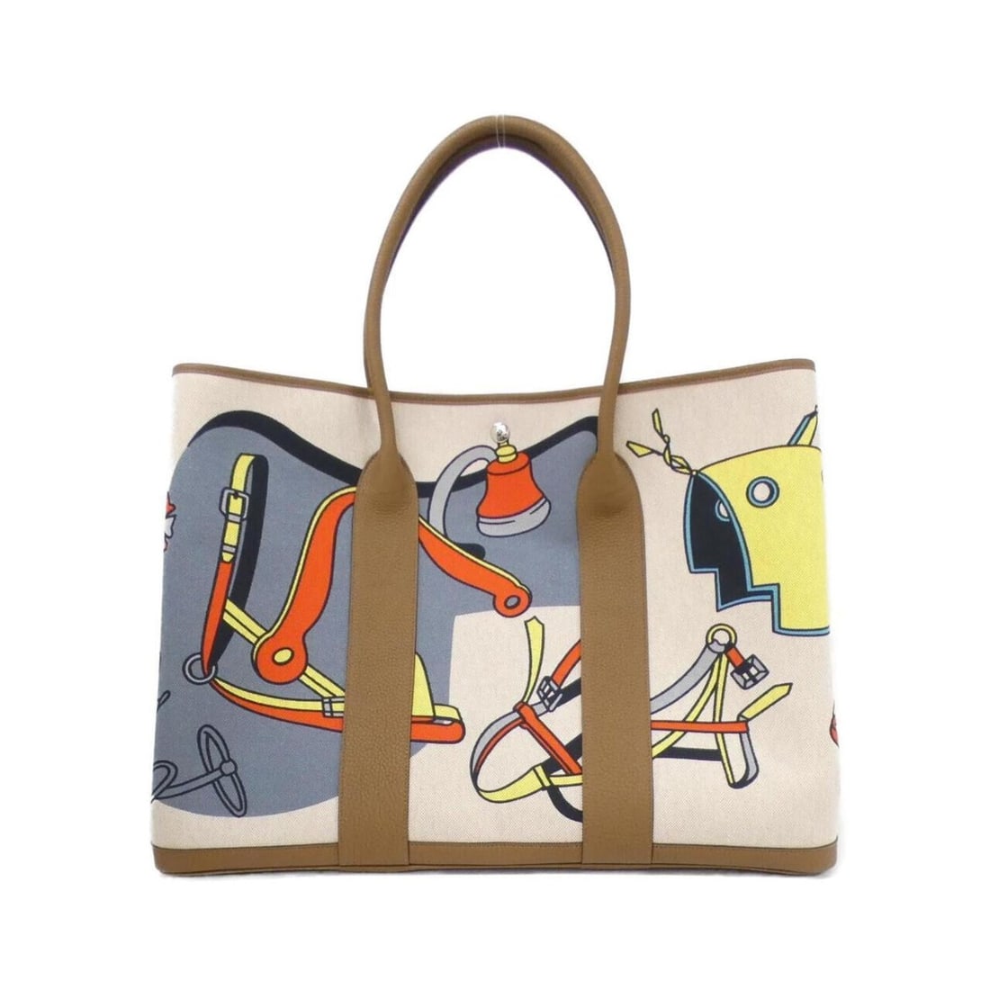 Hermes Hermès FAUBOURG DANCE FLOOR Garden Party Voyage 49cm 085761CK Handbag (1 of 10)