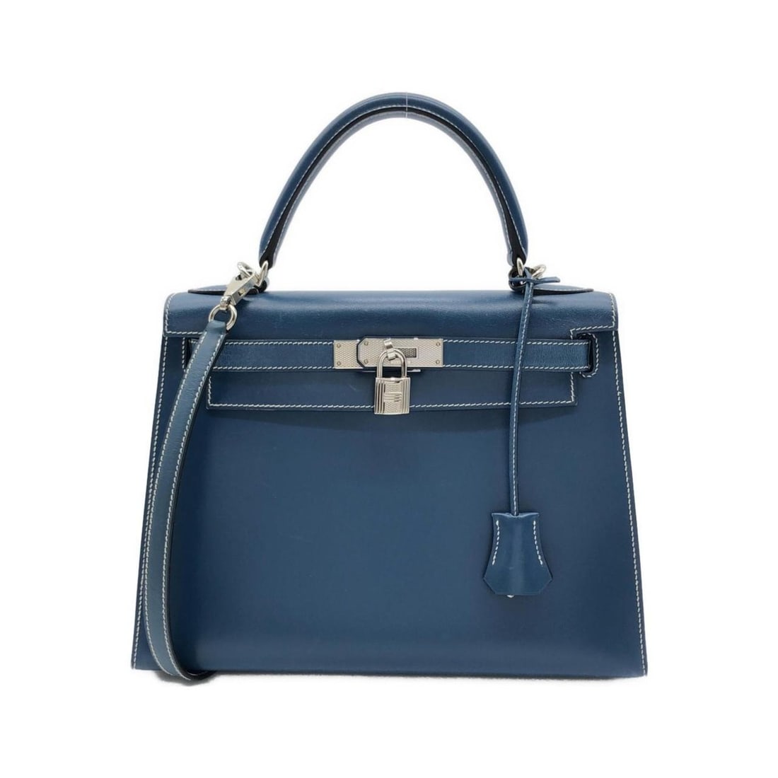 Hermes Hermès Kelly 28cm handbag: --- Catalog ---Category: SizeSize (HxWxD): 22cm x 29cm x 10cm / 8.66'' x 11.41'' x 3.93''Category: DesignType: HandbagColor: BlueGender: Women,MenMaterial: Box calf leather Category: GeneralBrand: Her
