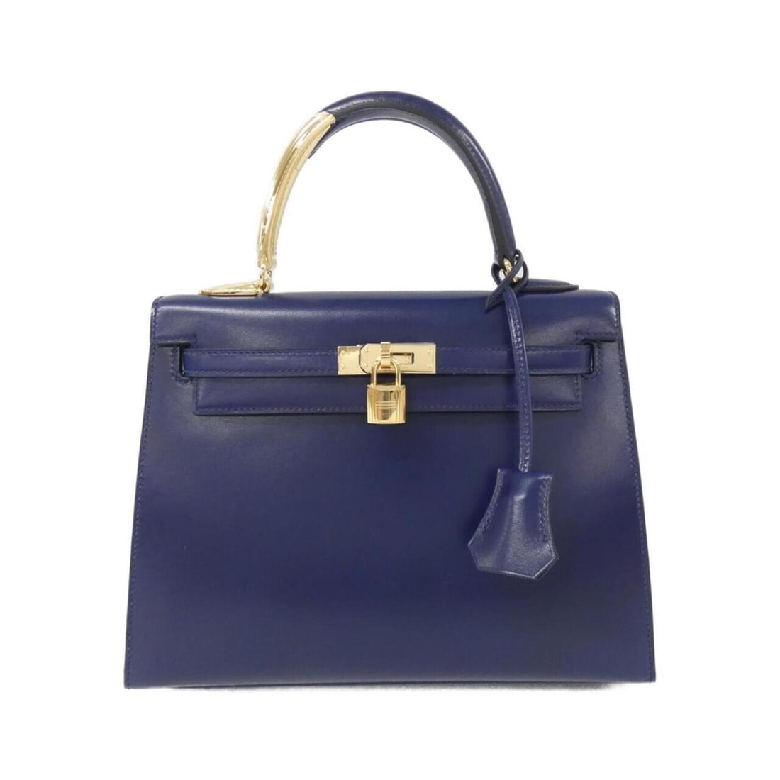 Hermes Hermès Kelly Midas 25cm handbag 082670CG: --- Catalog ---Category: SizeSize (HxWxD): 19cm x 25cm x 9.5cm / 7.48'' x 9.84'' x 3.74''Category: DesignType: HandbagColor: Bleu Saphir, BlueGender: WomenMaterial: Box calf leather Category: