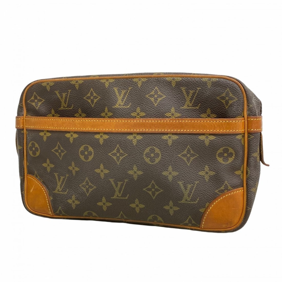 Louis Vuitton Monogram Compiègne 28 Clutch Bag M51845 Brown Men's/Women's: --- Catalog ---Category: SizeSize (HxWxD): 17cm x 27cm x 7cm / 6.69'' x 10.62'' x 2.75''Category: DesignType: Clutch bagColor: BrownGender: Men,WomenCategory: GeneralMPN: M51845Brand: Louis
