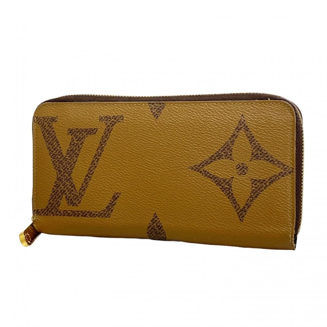 Louis Vuitton Monogram Giant Reverse Zippy Wallet M69353 Brown Men's and Women's (1 of 10)