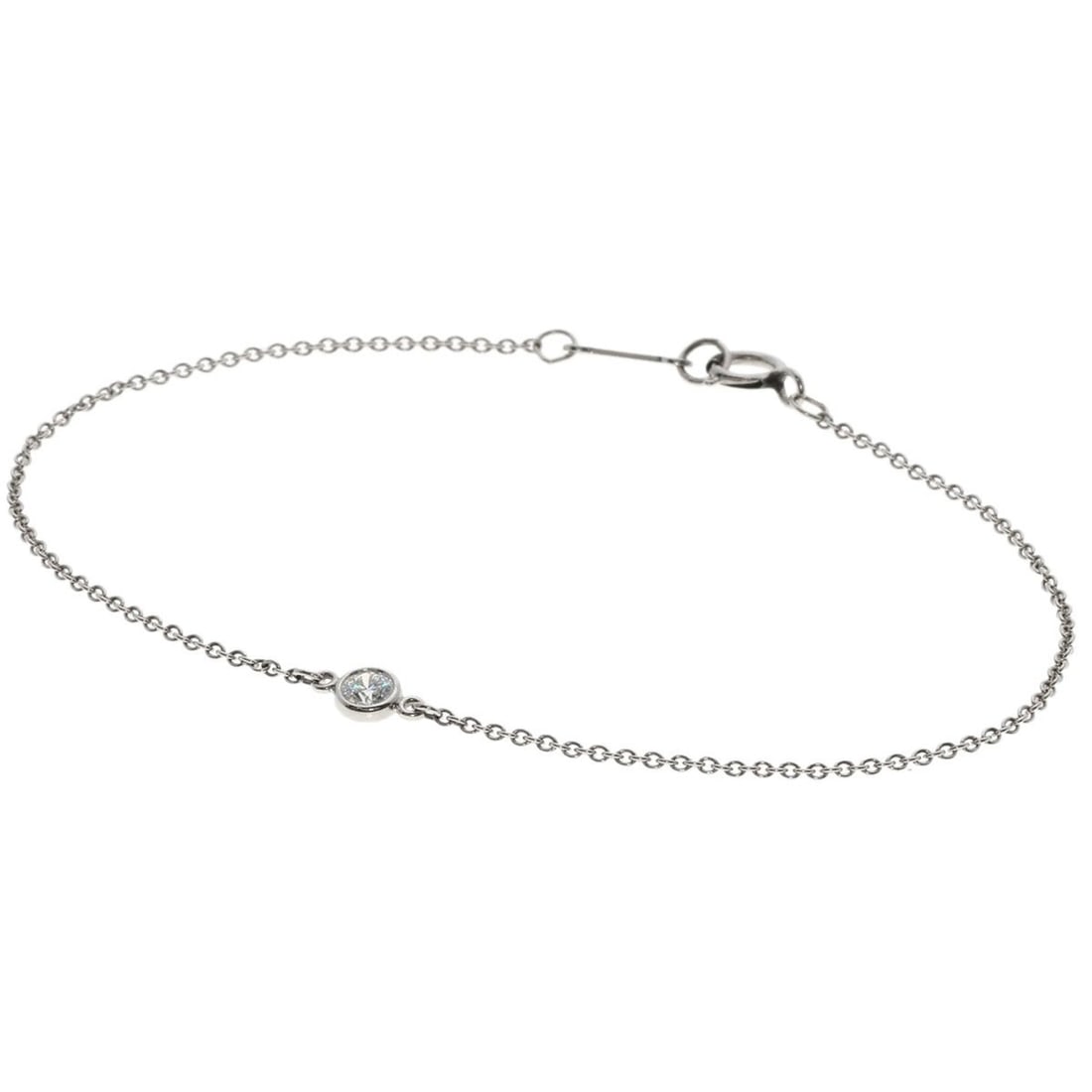 Tiffany & Co. By the Yard Diamond Bracelet in Platinum PT950 for Women.: --- Catalog ---Category: SizeLength: 16.5cm / 6.49''Category: DesignType: Charm braceletStone: DiamondGender: WomenMaterial: Platinum 950Category: GeneralBrand: Tiffany--- Item List ---Section: Condit