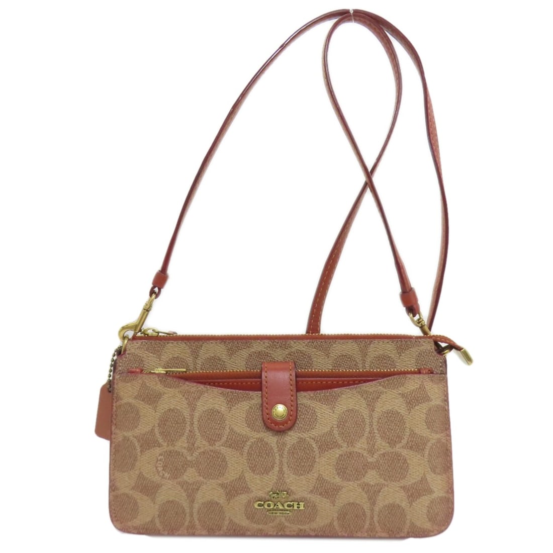Coach 37458 Shoulder Wallet Signature Long PVC Women's COACH: --- Catalog ---Category: SizeSize (HxWxD): 12cm x 20.5cm x 2.5cm / 4.72'' x 8.07'' x 0.98''Category: DesignType: Chain/Shoulder walletColor: BrownGender: WomenMaterial: PVC Category: GeneralMPN: 37458