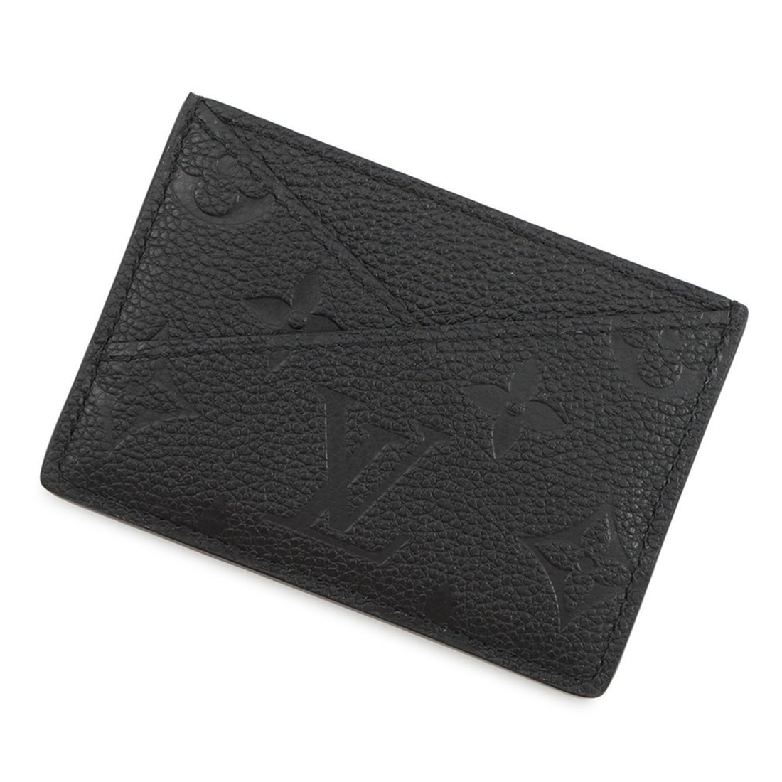 Louis Vuitton Monogram Empreinte Card Case with Carte Crisscross Pattern, M13695, Black: --- Catalog ---Category: DesignType: Card caseColor: Black, NoirGender: Women,MenMaterial: Monogram Empreinte Category: GeneralLine: Monogram EmpreinteBrand: Louis VuittonCountry of Origin: FranceCate