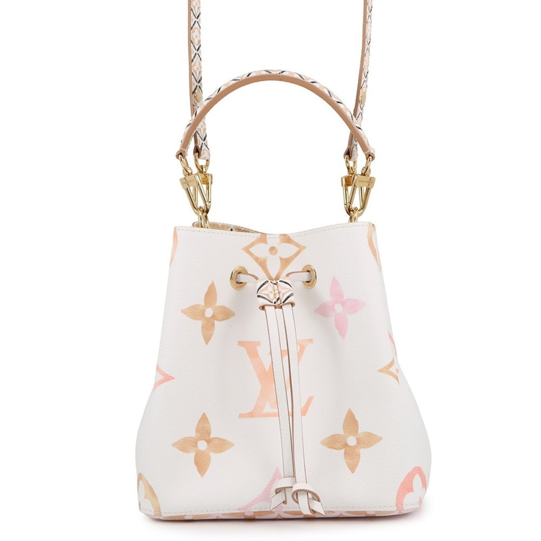 Louis Vuitton Monogram Giant By the Pool NeoNoe BB M22985 Handbag, 2-way Shoulder Bag, White: --- Catalog ---Category: SizeWeight: 460g / 1.01lb.Size (HxWxD): 21cm x 21cm x 14cm / 8.26'' x 8.26'' x 5.51''Strap Length: 69cm - 116cm / 27.16'' - 45.66''Category: DesignType: Handbag, Shoulder bagC