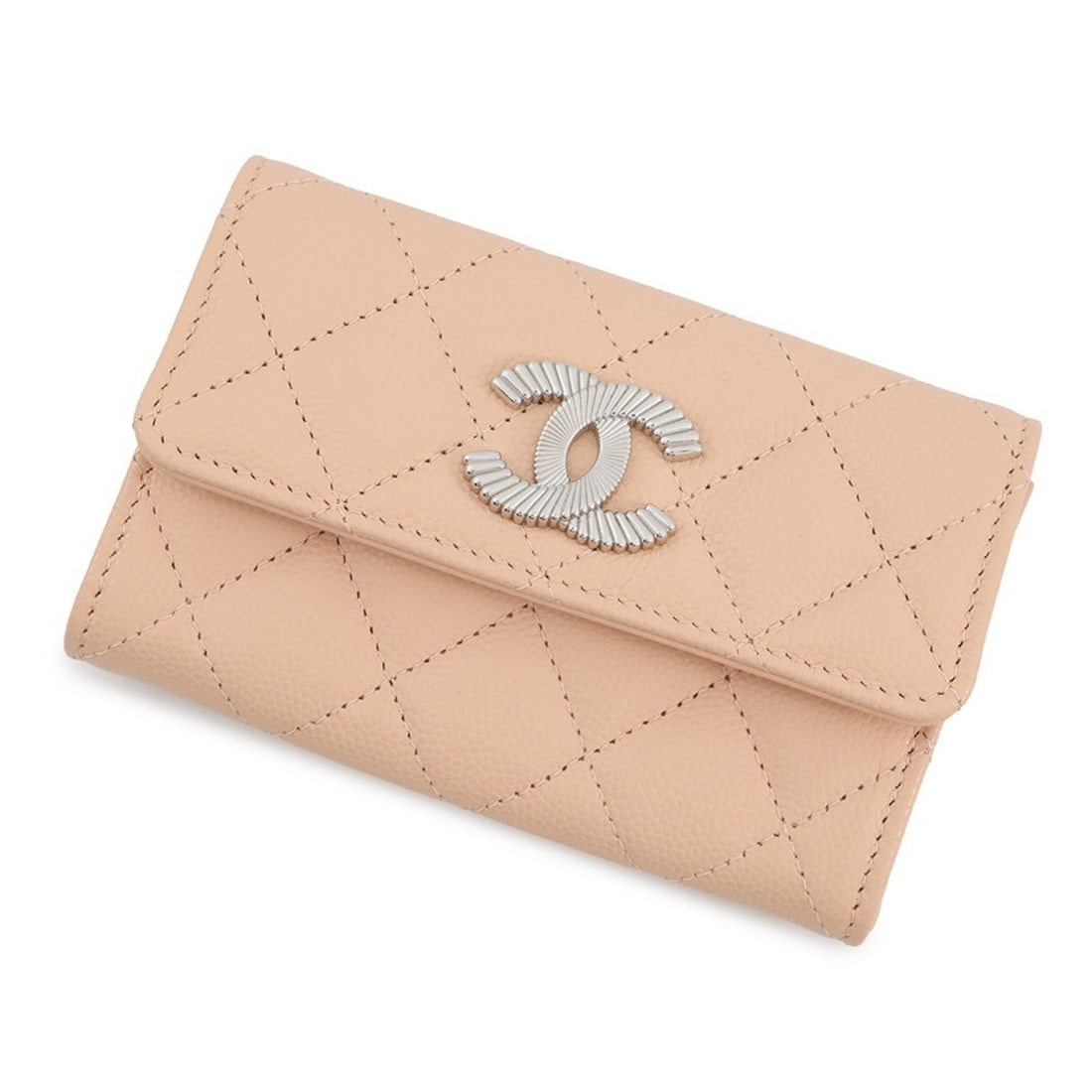 CHANEL Card Case Matelasse Coco Mark Caviar Leather AP4333 Business: --- Catalog ---Category: DesignType: Card caseColor: BeigeGender: WomenMaterial: Grained Calfskin Category: GeneralBrand: ChanelCountry of Origin: FranceCategory: Physical PropertiesSize (HxWxD): 7.5c