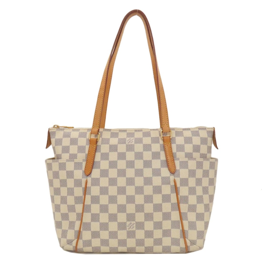 Louis Vuitton N51261 Totally PM Tote Bag in Damier Canvas for Women: --- Catalog ---Category: SizeSize (HxWxD): 25cm x 35cm x 12cm / 9.84'' x 13.77'' x 4.72''Category: DesignType: Tote bagColor: Azur, Damier CanvasGender: WomenMaterial: Damier Canvas Category: GeneralM