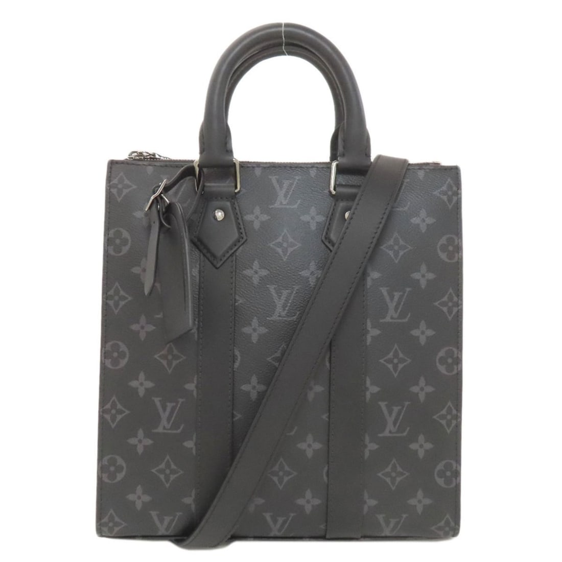 Louis Vuitton M46456 Sac Plat Cloth Handbag Monogram Eclipse Men's LOUIS VUITTON: --- Catalog ---Category: SizeSize (HxWxD): 28cm x 26cm x 6.5cm / 11.02'' x 10.23'' x 2.55''Category: DesignType: HandbagColor: BlackGender: MenMaterial: Monogram Eclipse Category: GeneralMPN: M46456Br