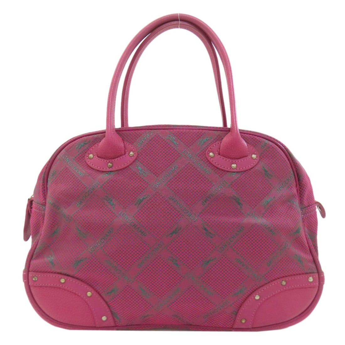 Longchamp Horse Check Handbag Nylon Material Women's: --- Catalog ---Category: SizeSize (HxWxD): 22cm x 30cm x 10cm / 8.66'' x 11.81'' x 3.93''Category: DesignType: HandbagColor: PinkGender: WomenMaterial: Nylon Category: GeneralBrand: Longchamp--- Item