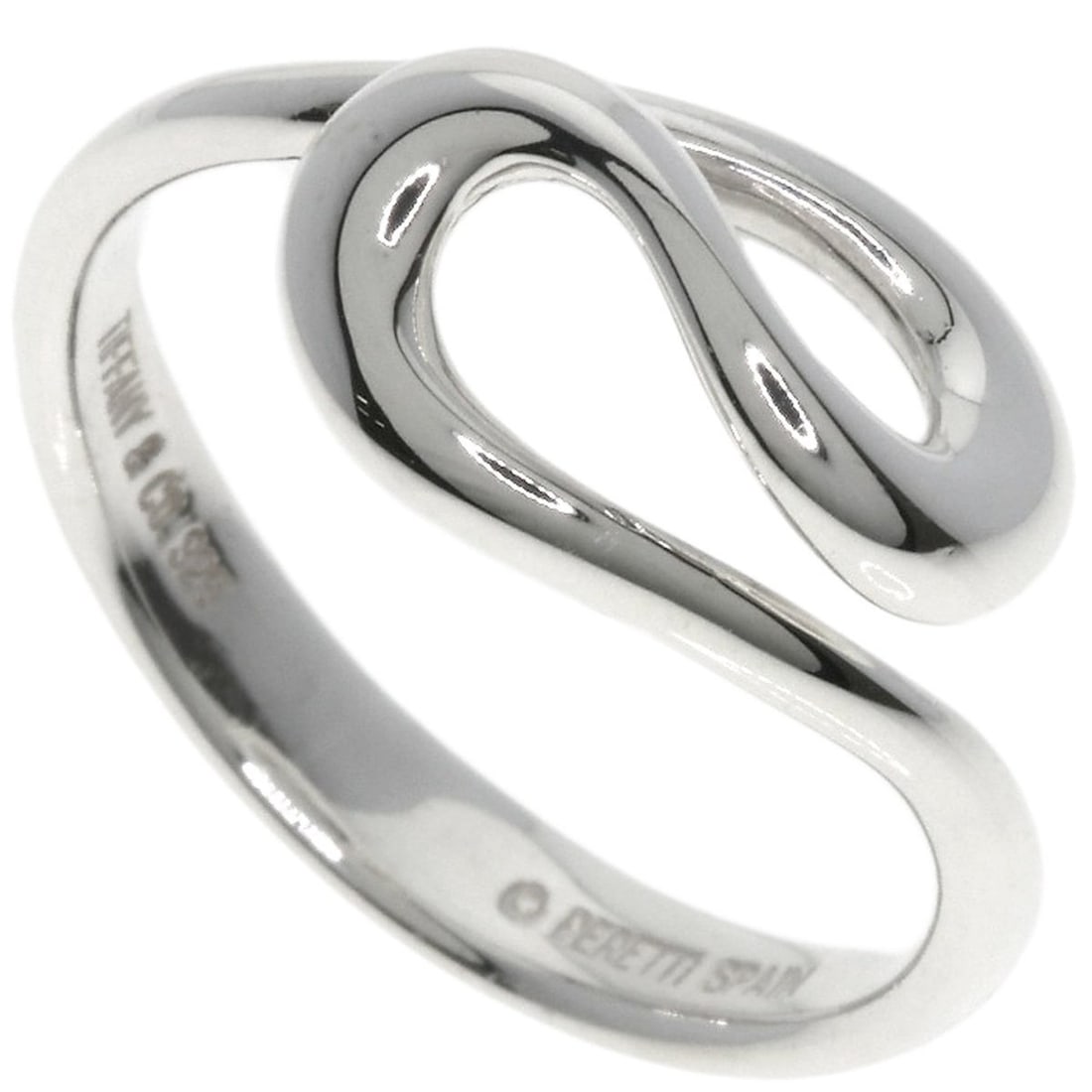 Tiffany & Co. Open Wave Ring, Silver, Women's: --- Catalog ---Category: SizeJP Size: 11US Size: 6Category: DesignType: Band ringGender: WomenMaterial: SilverCategory: GeneralBrand: Tiffany--- Item List ---Section: ConditionRanking: Rank A Used - A