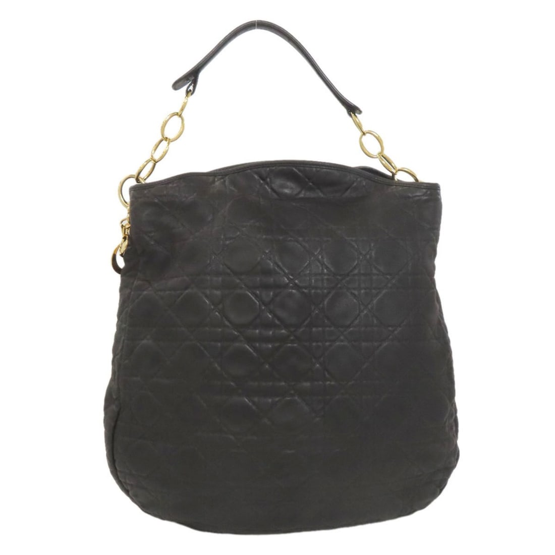 Christian Dior Cannage One-Shoulder Shoulder Bag in Calfskin for Women CHRISTIAN DIOR: --- Catalog ---Category: SizeSize (HxWxD): 38cm x 37cm x 9cm / 14.96'' x 14.56'' x 3.54''Category: DesignType: Shoulder bagColor: BlackGender: WomenMaterial: Leather Leather/Fur Type: CalfskinCategory