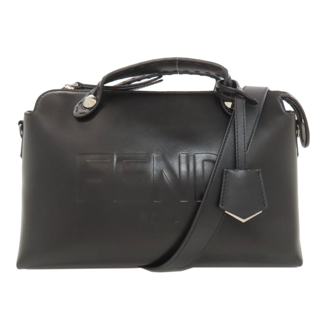 Fendi By the Way Selleria 2-Way Leather Handbag for Women: --- Catalog ---Category: SizeSize (HxWxD): 18.5cm x 28.5cm x 12.5cm / 7.28'' x 11.22'' x 4.92''Category: DesignType: HandbagColor: BlackGender: WomenMaterial: Leather Category: GeneralBrand: Fendi---