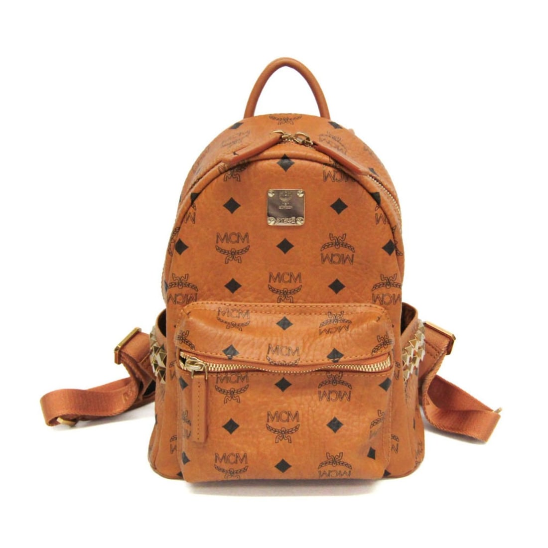 MCM Visetos Mini MMK6SVE41C0001 Women's Coated Canvas Backpack Brown (1 of 20)