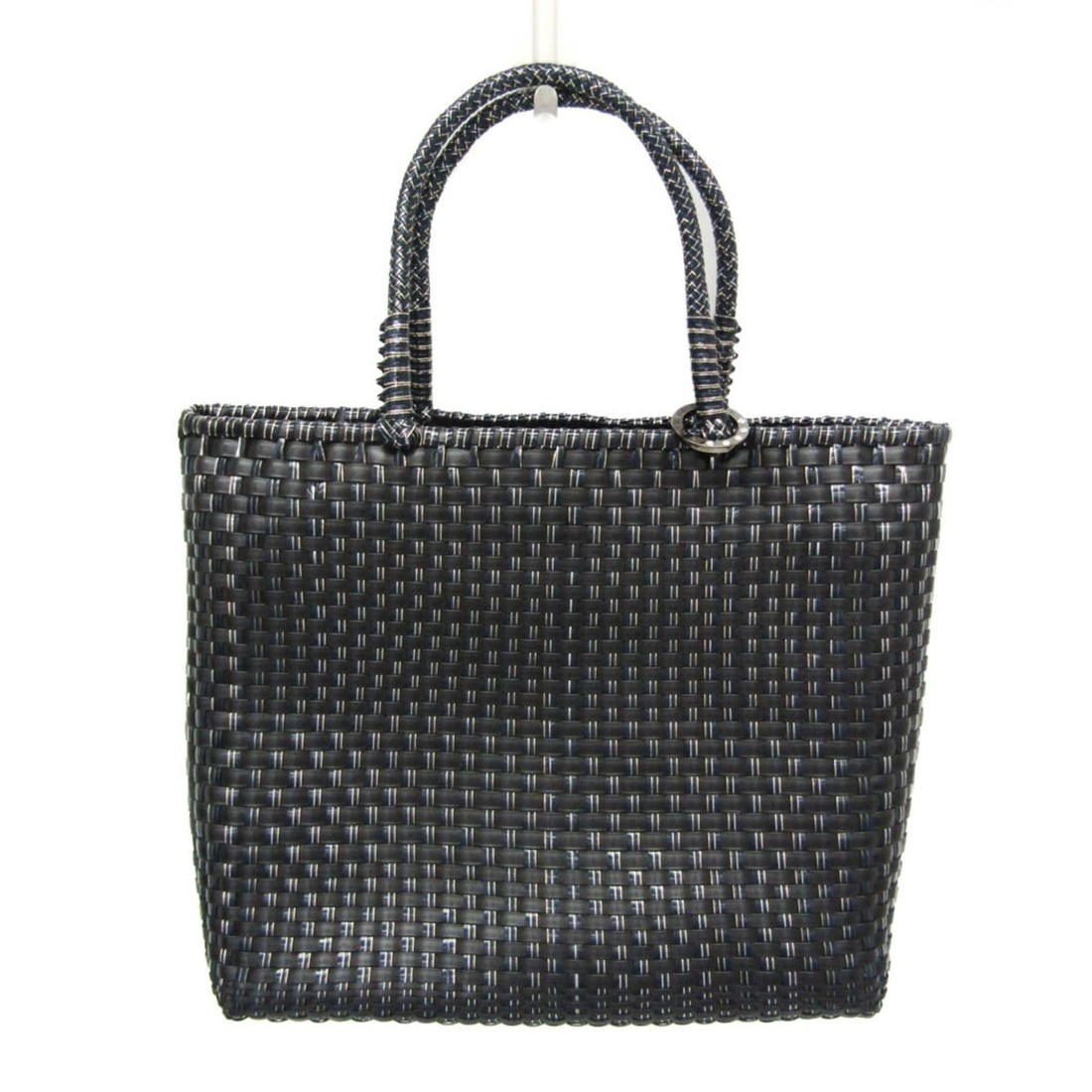 Anteprima Intreccio Small PB15F070C7 Women's Wire,PVC Handbag Black,Dark Navy: --- Catalog ---Category: SizeHandle Drop: 12.50cm / 4.92''Size (HxWxD): 23.5cm x 26cm x 8.5cm / 9.25'' x 10.23'' x 3.34''Handle Length: 33cm / 12.99''Category: DesignType: HandbagColor: Black, Dark na