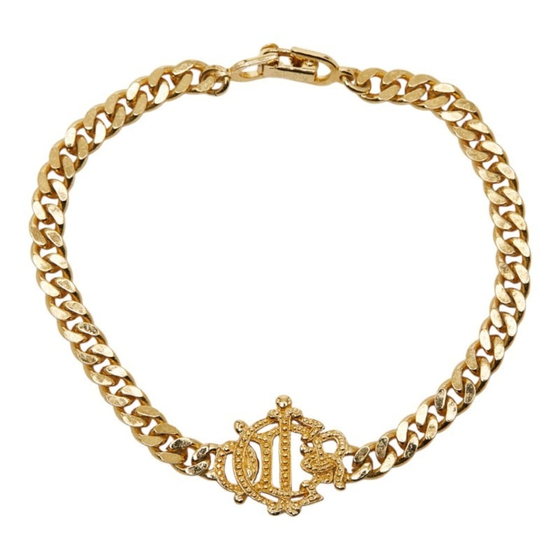 Christian Dior Dior chain bracelet gold plated for women: --- Catalog ---Category: SizeLength: 18cm / 7.08''Category: DesignType: Charm braceletColor: GoldGender: WomenCategory: GeneralBrand: Christian Dior--- Item List ---Section: ConditionRanking: Rank AB