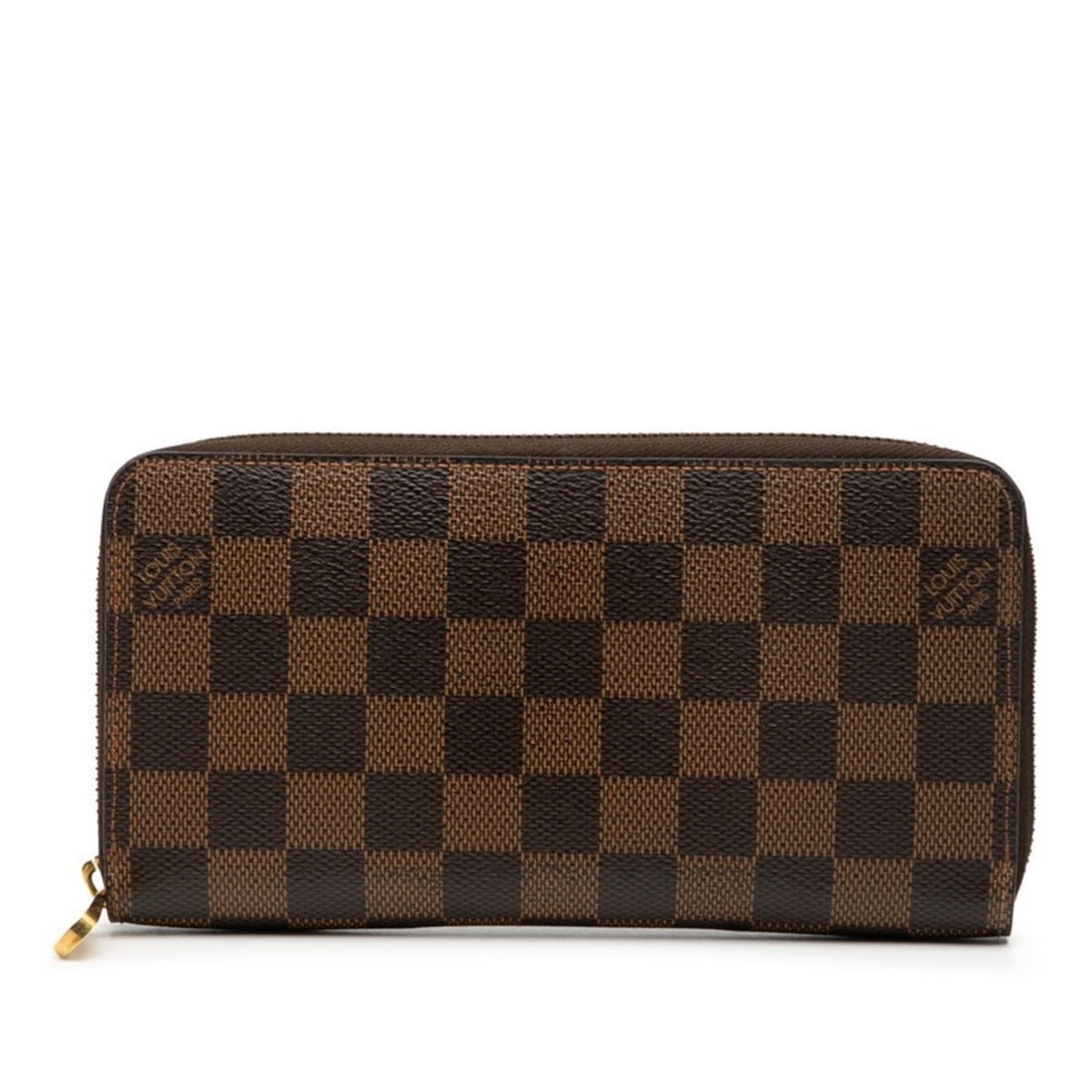 Louis Vuitton Damier Zippy Wallet, Round Zipper Long Wallet N41661, Brown Leather, Women's, LOUIS: --- Catalog ---Category: SizeSize (HxWxD): 10cm x 19.5cm x 2.5cm / 3.93'' x 7.67'' x 0.98''Category: DesignType: Long wallet (bi-fold)Color: BrownGender: WomenMaterial: PVC , Leather Category: General