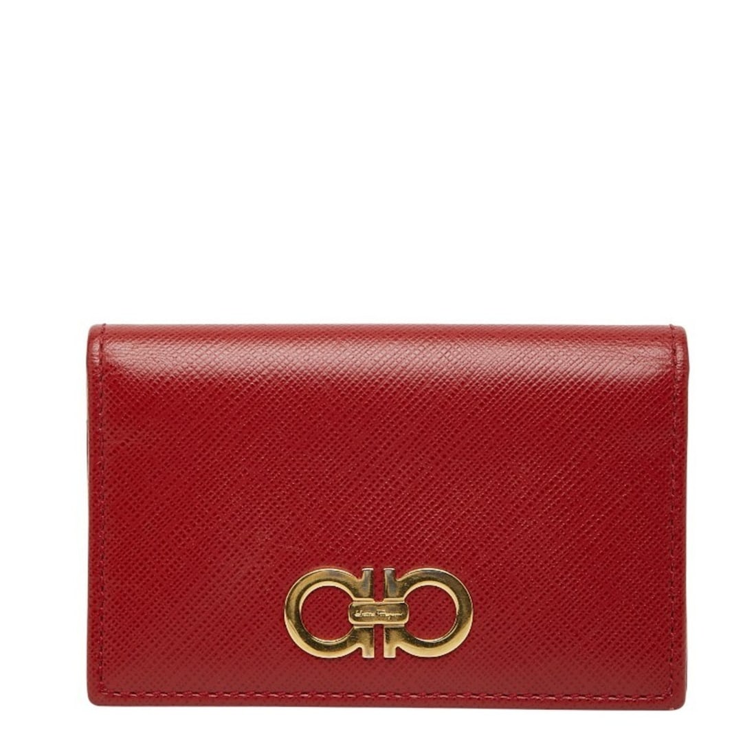 Salvatore Ferragamo Gancini Business Card Case/Card Case/Pass Case Red Leather Women's: --- Catalog ---Category: DesignType: Card caseColor: Red colorGender: WomenMaterial: Leather Category: GeneralBrand: Salvatore FerragamoCategory: Physical PropertiesSize (HxWxD): 7.5cm x 10.5cm x 2cm