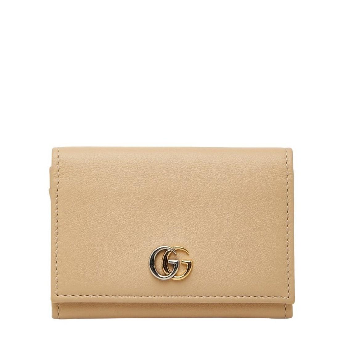 Gucci Double G Business Card Case 790067 Beige Leather Women's GUCCI: --- Catalog ---Category: DesignType: Card caseColor: BeigeGender: WomenMaterial: Leather Category: GeneralMPN: 790067Brand: GucciCategory: Physical PropertiesSize (HxWxD): 8cm x 11cm x 1cm / 3.14'' x