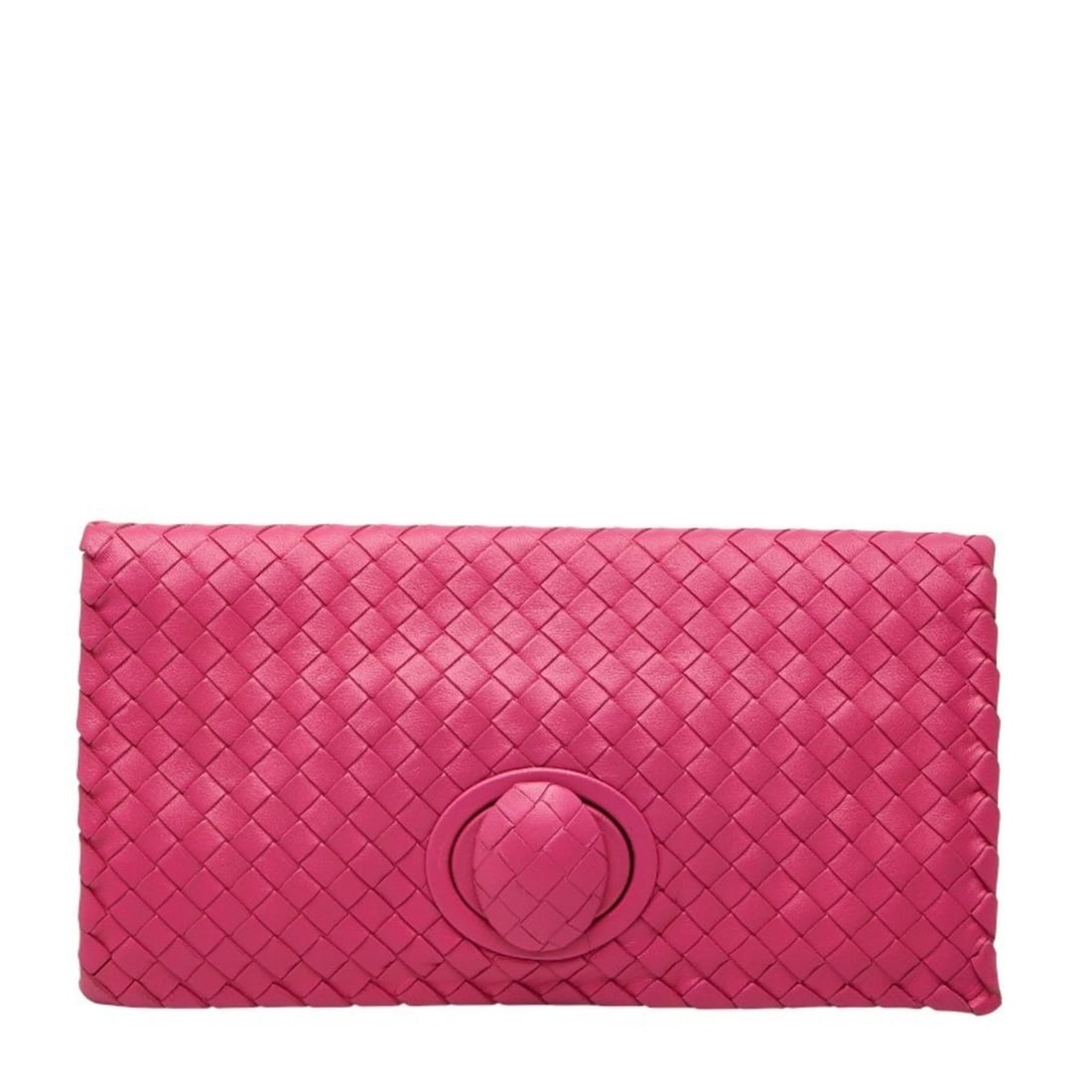 Bottega Veneta Intrecciato Clutch Bag in Pink Leather for Women: --- Catalog ---Category: SizeSize (HxWxD): 15cm x 28.5cm x 2cm / 5.9'' x 11.22'' x 0.78''Category: DesignType: Clutch bagColor: PinkGender: WomenMaterial: Leather Category: GeneralBrand: Bottega Venet