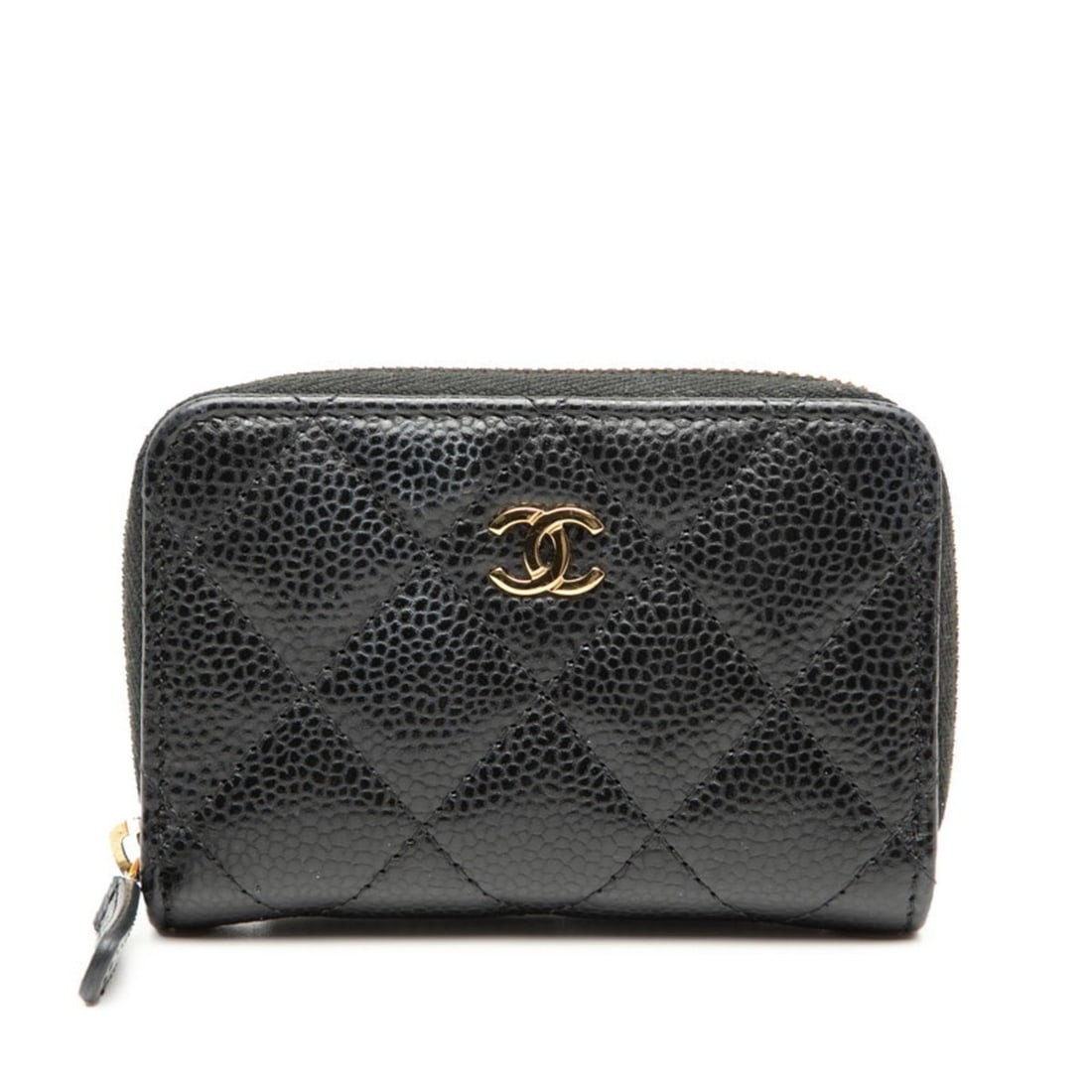 CHANEL Coco Mark Matelasse Classic Zip Coin Purse AP0216 Black Caviar Leather Women's: --- Catalog ---Category: SizeSize (HxWxD): 7.5cm x 11cm x 2cm / 2.95'' x 4.33'' x 0.78''Category: DesignType: Coin purse/coin caseColor: BlackGender: WomenMaterial: Grained Calfskin Category: GeneralB