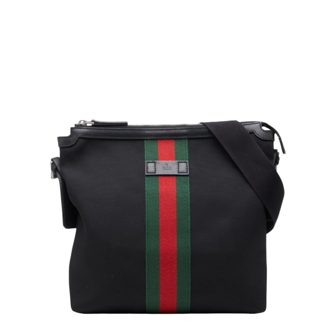 Gucci Sherry Line Crossbody Shoulder Bag 387111 Black Nylon and Leather Women's GUCCI (1 of 20)