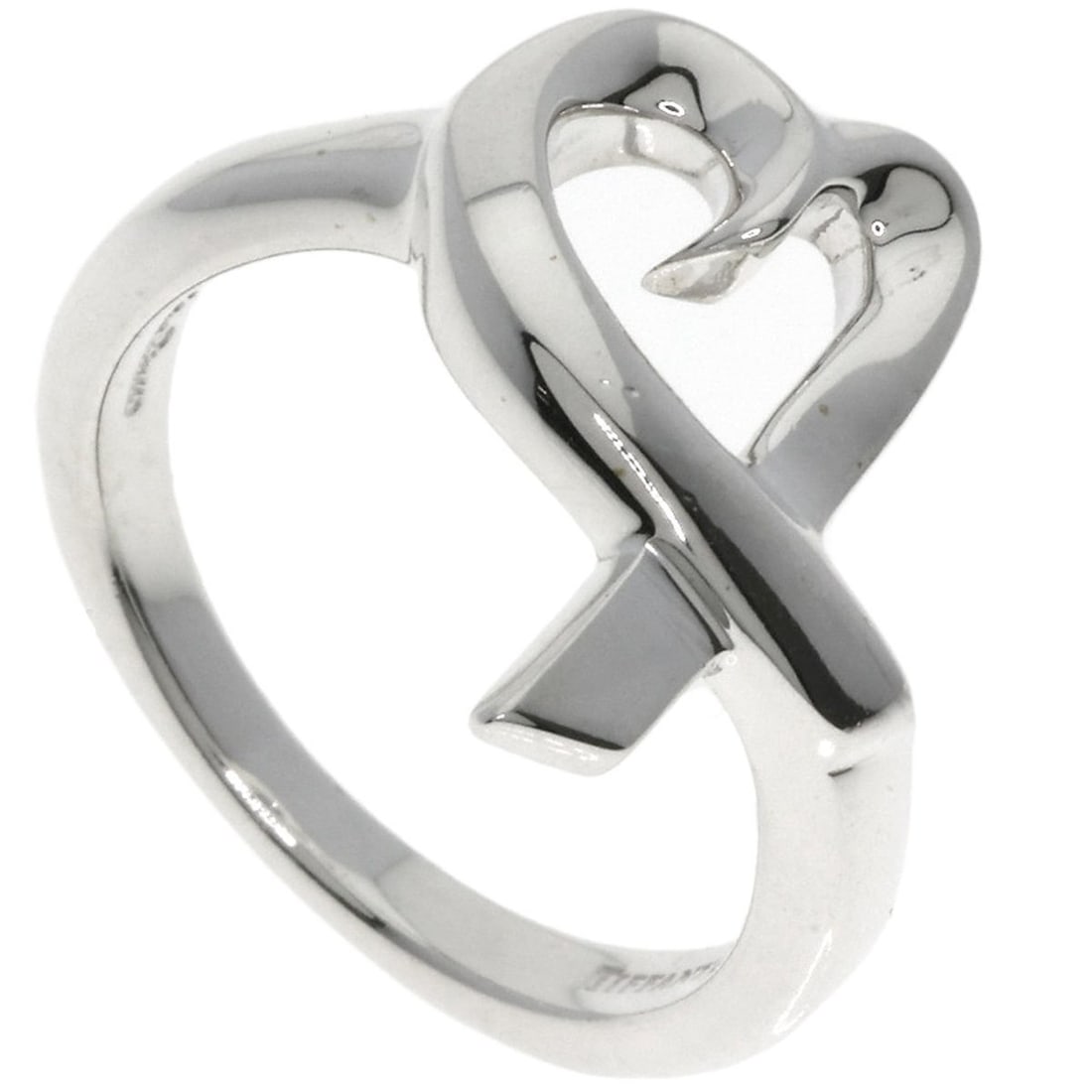 Tiffany & Co. Loving Heart Ring, Silver, Women's: --- Catalog ---Category: SizeWeight: 3.7g / 0.13oz.JP Size: 9US Size: 5Category: DesignType: Band ringMetal: SilverGender: WomenCategory: GeneralBrand: Tiffany--- Item List ---Section: ConditionRankin