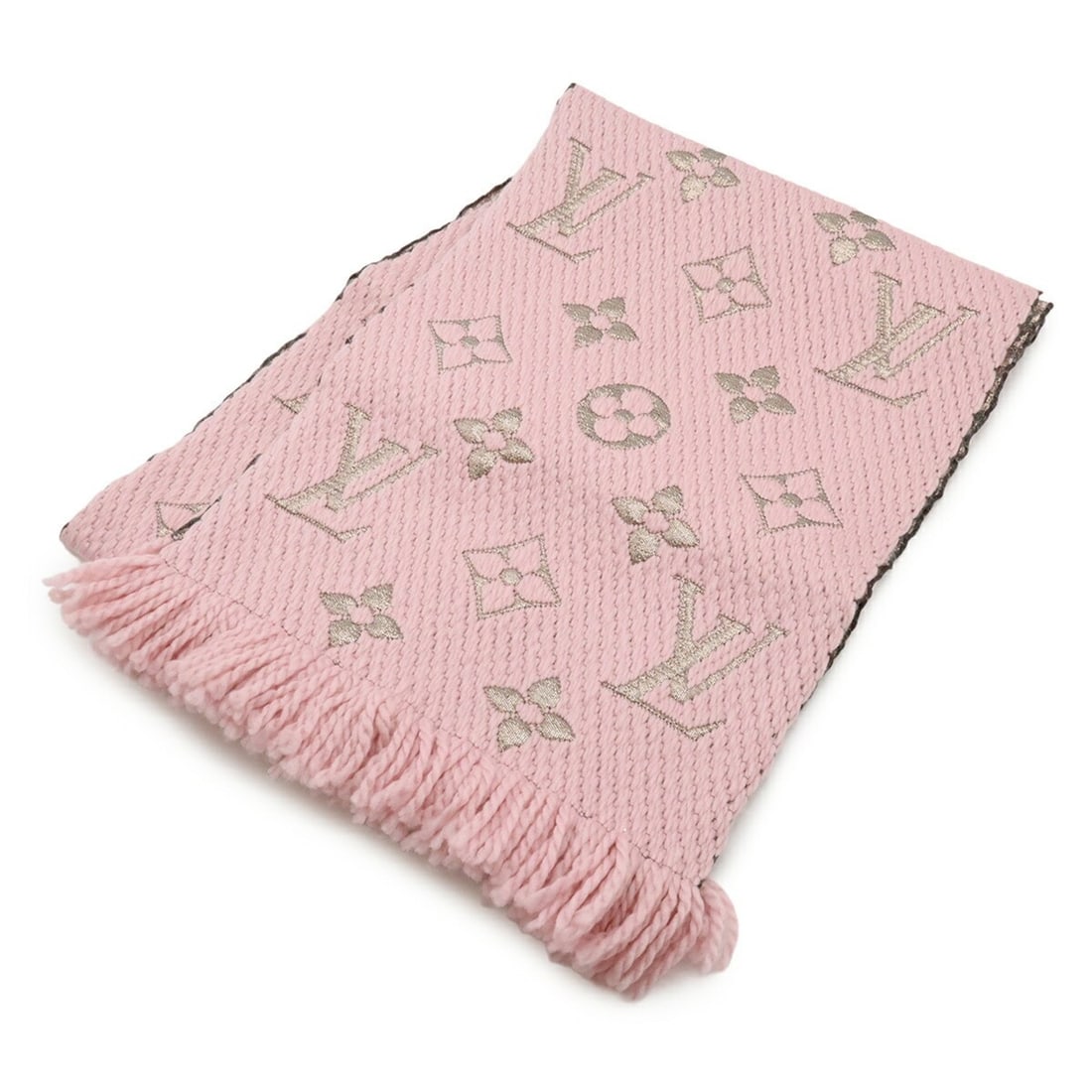 LOUIS VUITTON Echarpe Mania Shine Scarf, 95% Wool, 3% Silk, 2% Polyester, Pink, M70466: --- Catalog ---Category: SizeSize (LxW): 1.67m x 29cm / 65.74'' x 11.41''Category: DesignColor: PinkGender: WomenMaterial: Wool Category: GeneralMPN: M70466Brand: Louis VuittonCountry of Origin: Italy