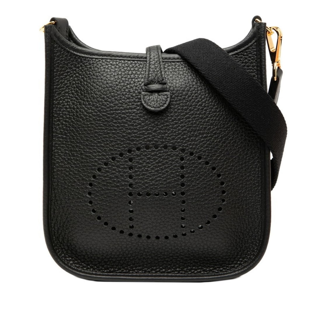 Hermes Hermès Evelyn TPM Shoulder Bag in Black Taurillon Clemence Leather for Women: --- Catalog ---Category: SizeSize (HxWxD): 18cm x 16.5cm x 5.5cm / 7.08'' x 6.49'' x 2.16''Category: DesignType: Shoulder bagColor: BlackGender: WomenMaterial: Taurillon clemence leather Category: Gen