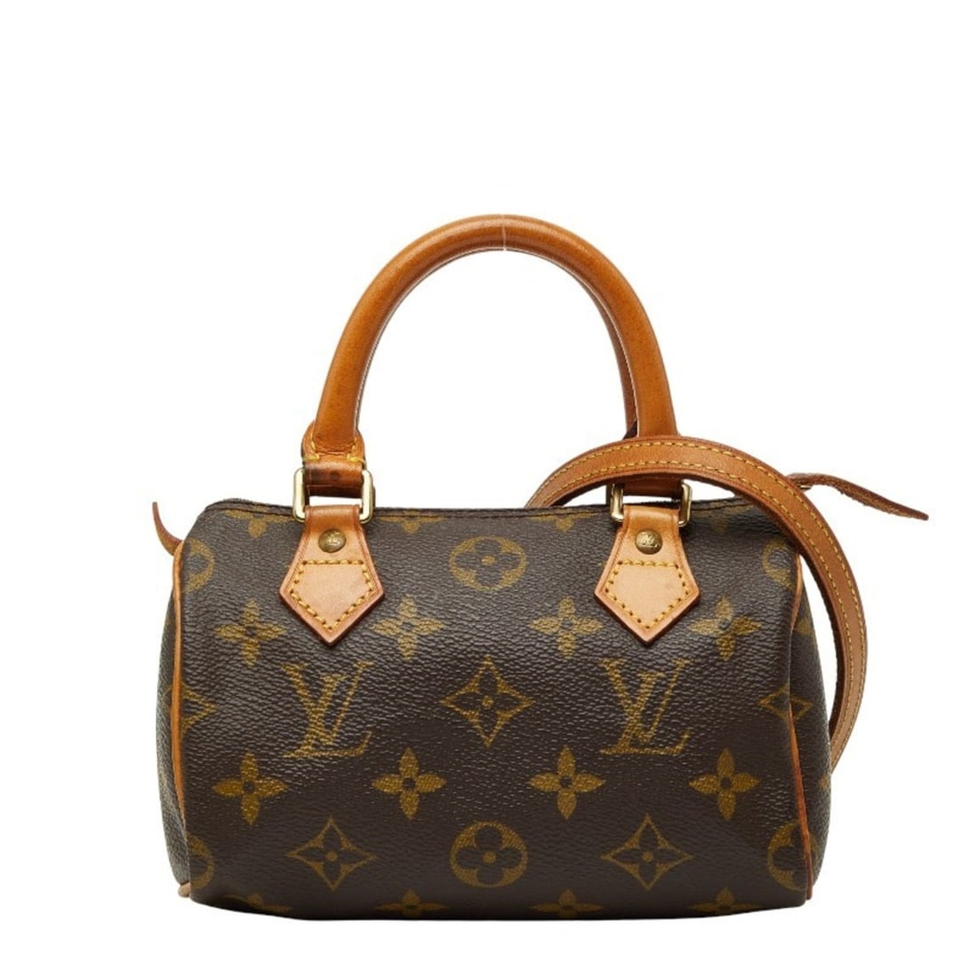 Louis Vuitton Monogram Mini Speedy Handbag/Shoulder Bag, 2-Way, M41534, Brown Leather, Women's,: --- Catalog ---Category: SizeSize (HxWxD): 10cm x 15.5cm x 7cm / 3.93'' x 6.1'' x 2.75''Category: DesignType: Shoulder bagColor: BrownGender: WomenMaterial: PVC , Leather Category: GeneralMPN: M41534B