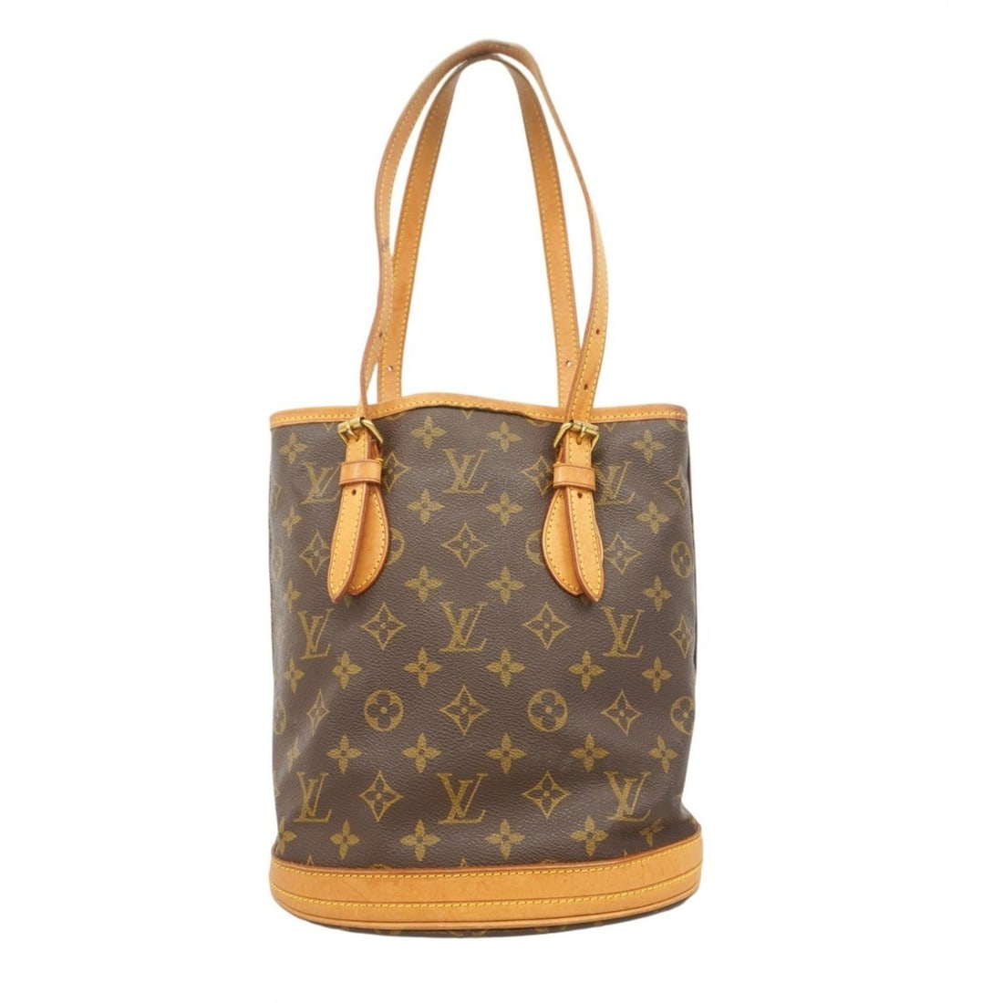 Louis Vuitton Monogram Bucket PM Tote Bag M42238 Brown Women's: --- Catalog ---Category: SizeSize (HxWxD): 26.5cm x 23cm x 16cm / 10.43'' x 9.05'' x 6.29''Category: DesignType: Tote bagColor: BrownGender: WomenCategory: GeneralMPN: M42238Brand: Louis Vuitton--- It