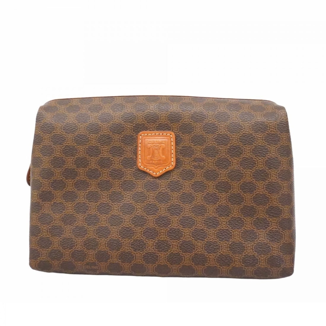 Celine Bag/Pouch Macadam Brown Women's: --- Catalog ---Category: SizeSize (HxWxD): 15cm x 21cm x 9cm / 5.9'' x 8.26'' x 3.54''Category: DesignType: PouchColor: BrownGender: WomenMaterial: PVC Hardware Color: GoldCategory: GeneralBrand: Celi