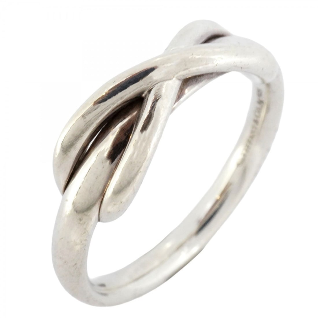 Tiffany Infinity Ring, Silver 925, Size 9, Women's: --- Catalog ---Category: SizeJP Size: 9US Size: 5Category: DesignType: Band ringGender: WomenMaterial: Silver 925Category: GeneralBrand: Tiffany--- Item List ---Section: ConditionRanking: Rank AB Used