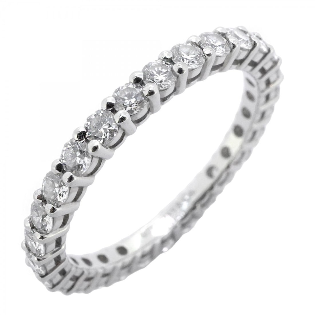 Tiffany Embrace Full Eternity Ring, Pt950 Platinum with Diamonds, Size 10.5, Women's: --- Catalog ---Category: SizeJP Size: 10.5US Size: 5.5Category: DesignType: Band ringStone: DiamondGender: WomenMaterial: Platinum 950Category: GeneralBrand: Tiffany--- Item List ---Section: Condition