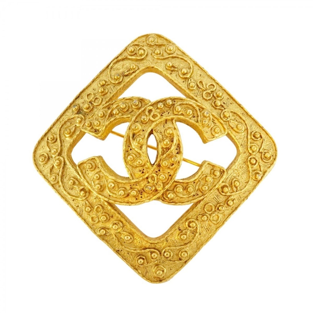 Chanel Coco Mark Diamond Brooch, GP Plated, Gold, Women's: --- Catalog ---Category: SizeSize (HxWxD): 6.21cm x 6.09cm / 2.44'' x 2.39''Category: DesignType: BroochColor: GoldGender: WomenMaterial: Gold platingCategory: GeneralBrand: Chanel--- Item List ---Sec