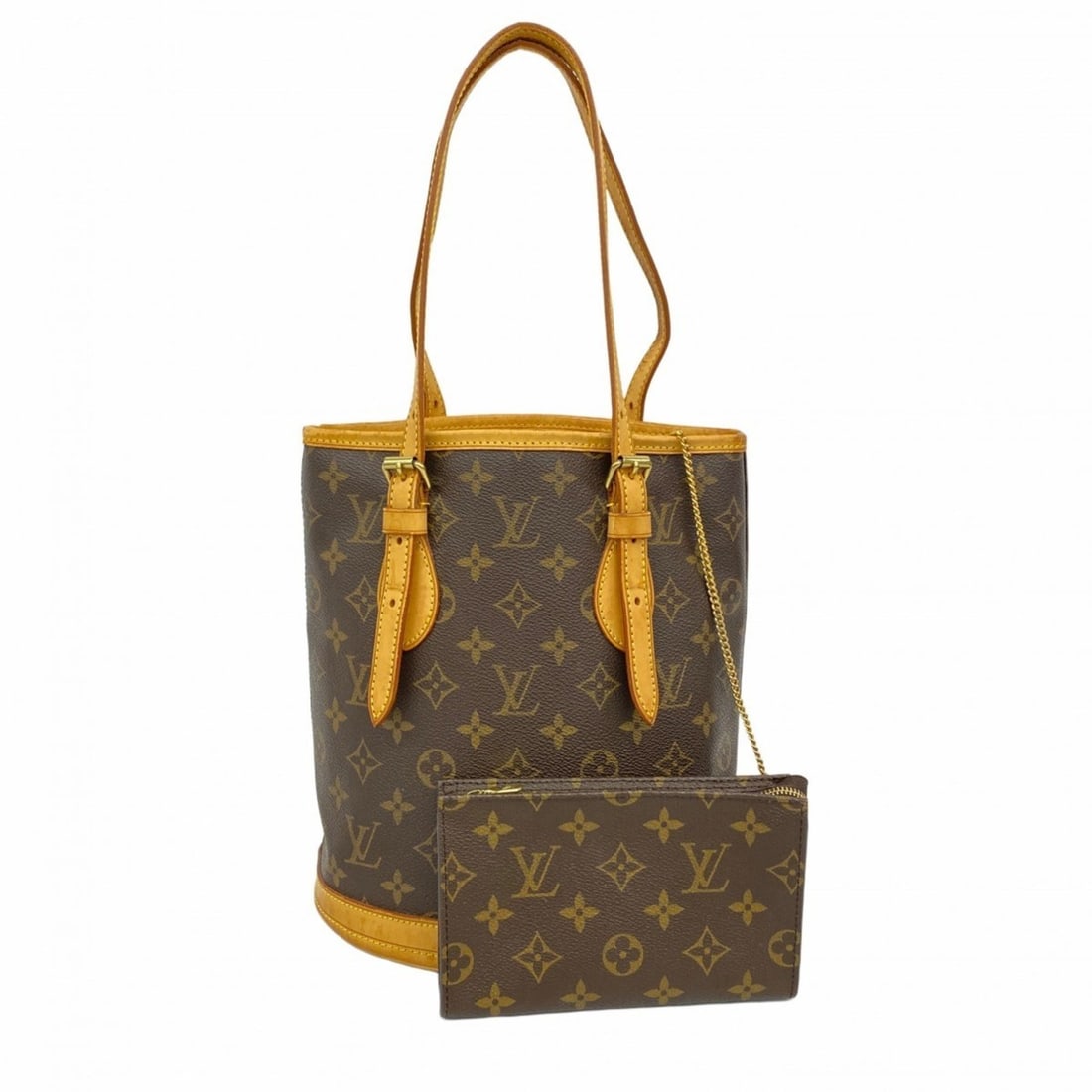 Louis Vuitton Monogram Bucket PM Tote Bag M42238 Brown Women's (1 of 18)