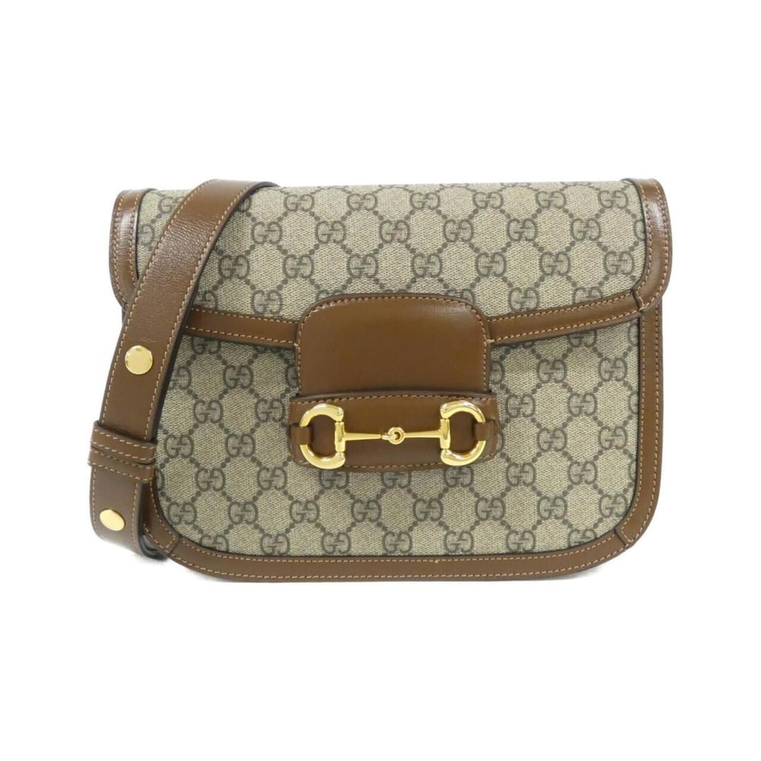 Gucci HORSEBIT 1955 602204 92TCG Shoulder Bag: --- Catalog ---Category: SizeSize (HxWxD): 18cm x 25cm x 8cm / 7.08'' x 9.84'' x 3.14''Category: DesignType: Shoulder bagColor: Beige, BrownGender: Men,WomenMaterial: GG Supreme Hardware Color: GoldCa
