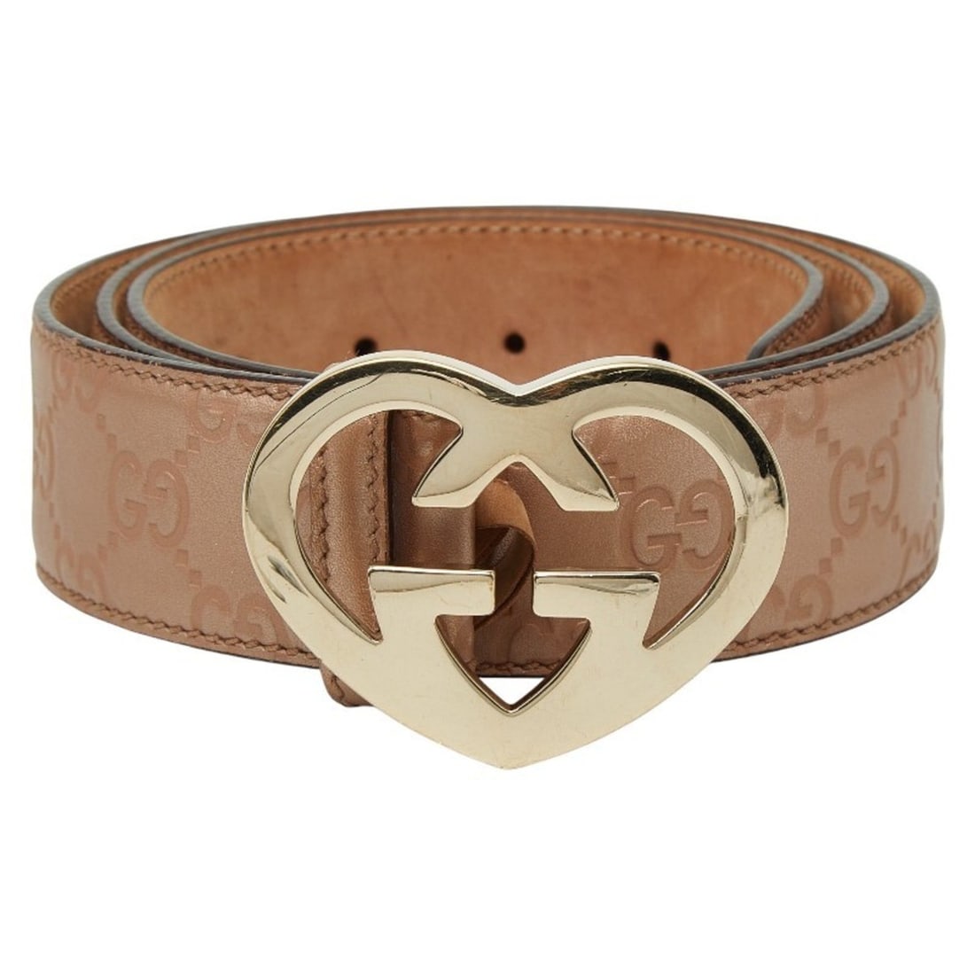 Gucci Guccissima Heart Belt, Size: 95 x 38, Pink Leather, Men's, 245856: --- Catalog ---Category: SizeLength: 90.5cm - 100.5cm / 35.62'' - 39.56''Category: DesignType: Standard beltColor: PinkGender: MenMaterial (Strap): Leather Category: GeneralMPN: 245856Brand: Gucci---