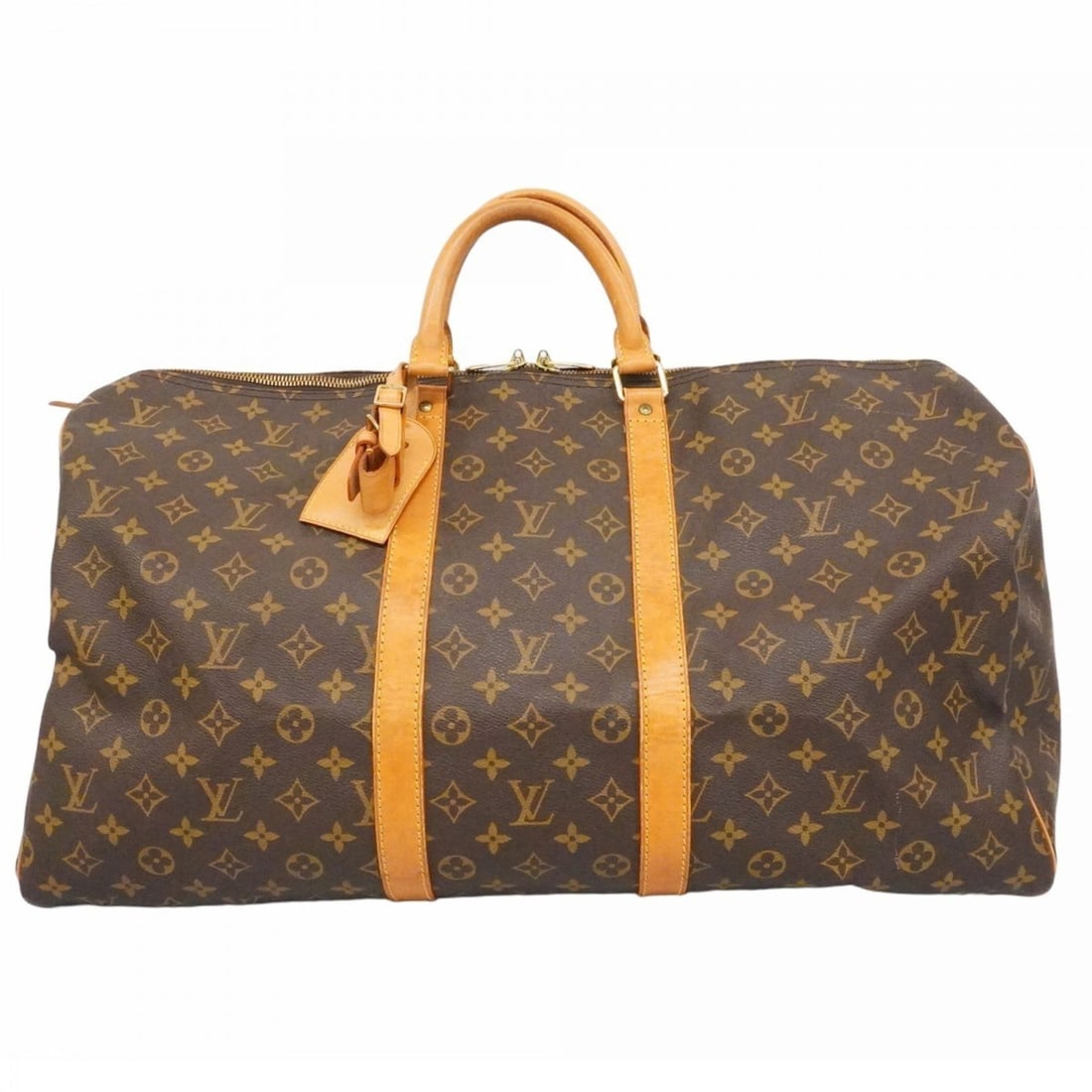 Louis Vuitton Monogram Keepall 55 Boston Bag M41424 Brown Men's and Women's: --- Catalog ---Category: SizeSize (HxWxD): 30cm x 55cm x 25cm / 11.81'' x 21.65'' x 9.84''Category: DesignType: Boston bagColor: BrownGender: Men,WomenCategory: GeneralMPN: M41424Brand: Louis