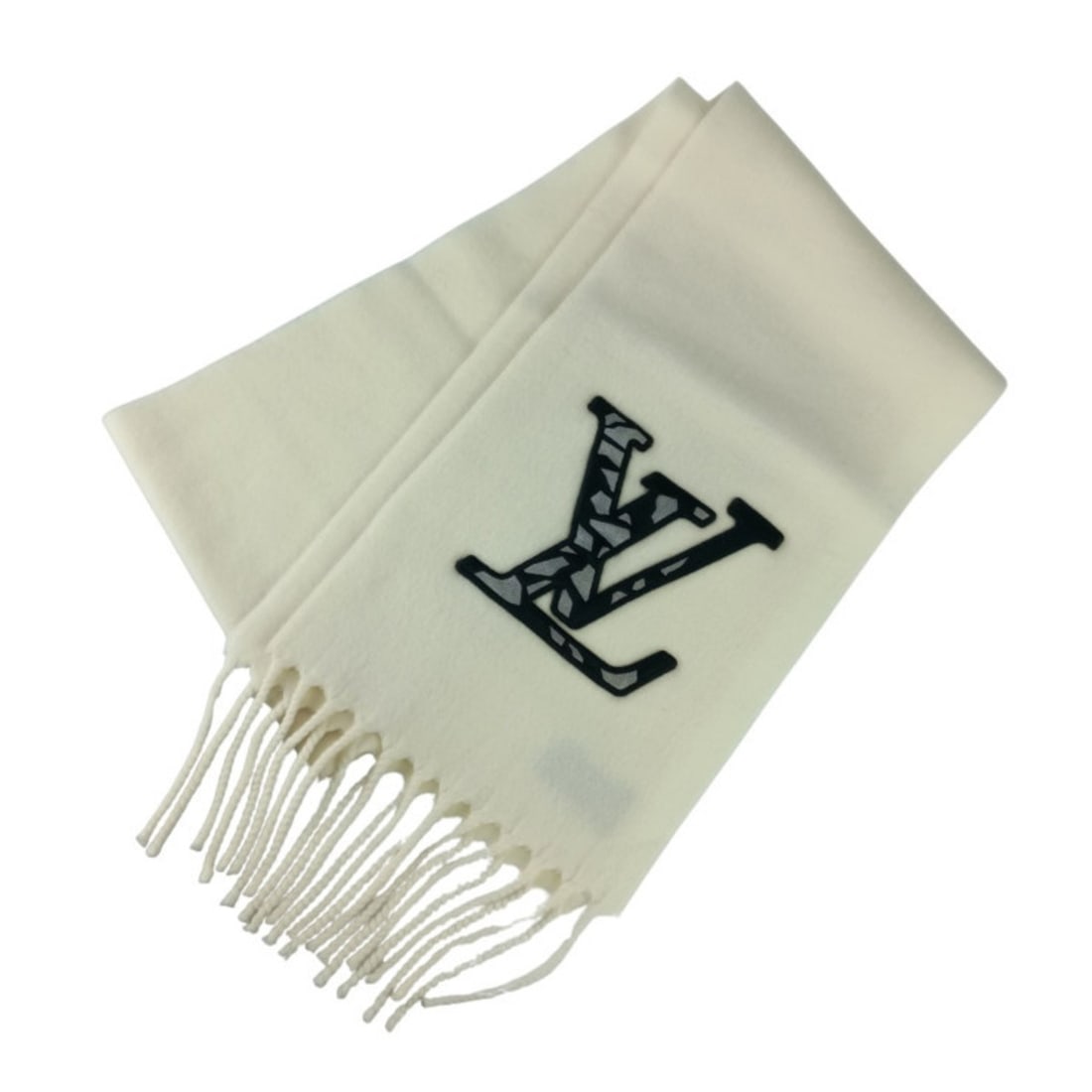 LOUIS VUITTON LV Ice M79377 White Wool Stole/Scarf for Men and Women: --- Catalog ---Category: SizeSize (LxW): 2.09m x 30cm / 82.28'' x 11.81''Category: DesignType: StoleColor: WhiteGender: Men,Women,UnisexMaterial: Wool 100%Category: GeneralBrand: Louis VuittonModel: