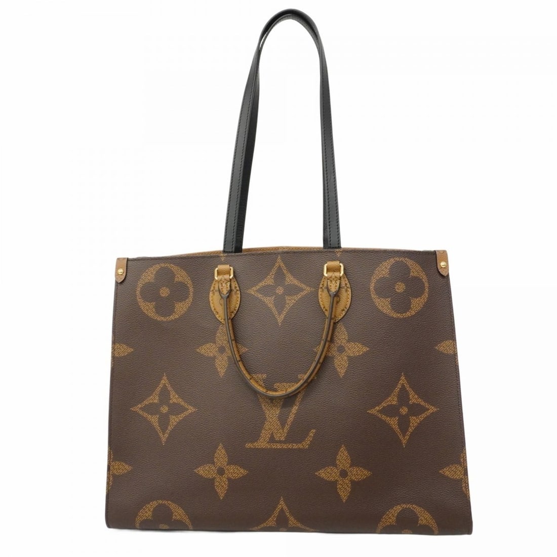 Louis Vuitton Monogram Giant Reverse On the Go GM Tote Bag M45320 Brown 2-Way for Women: --- Catalog ---Category: SizeSize (HxWxD): 32cm x 41.5cm x 17.5cm / 12.59'' x 16.33'' x 6.88''Category: DesignType: Tote bagColor: BrownGender: WomenCategory: GeneralMPN: M45320Brand: Louis Vuitton---