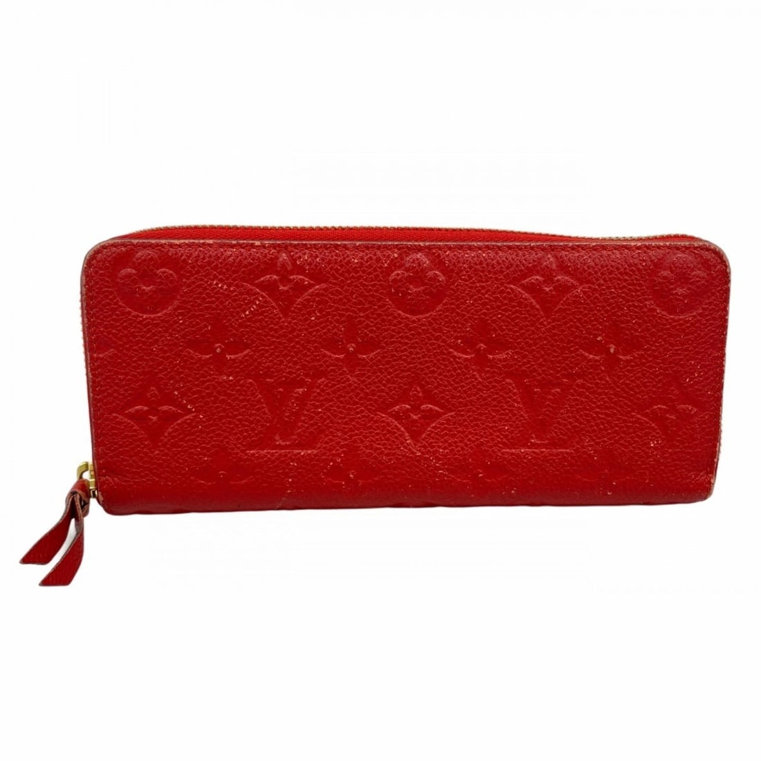 Louis Vuitton Monogram Empreinte Portefeuille Clemence Long Wallet M63698 Scarlet Women's: --- Catalog ---Category: SizeSize (HxWxD): 8.5cm x 19.5cm x 2cm / 3.34'' x 7.67'' x 0.78''Category: DesignType: Long wallet (bi-fold)Color: SacrletGender: WomenCategory: GeneralMPN: M63698Brand: