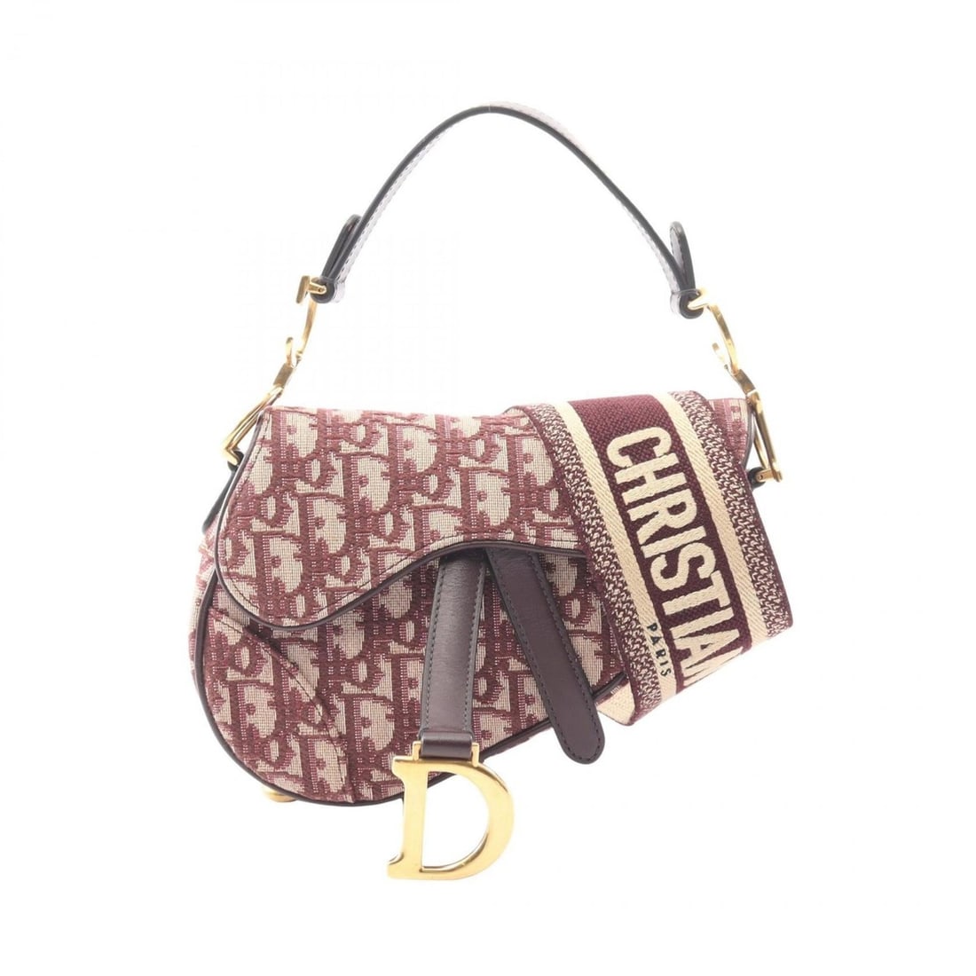 Christian Dior Dior Saddle Bag Mini Oblique Jacquard Handbag Canvas Leather Women's Beige Bordeaux: --- Catalog ---Category: SizeSize (HxWxD): 13cm x 19cm x 6cm / 5.11'' x 7.48'' x 2.36''Category: DesignType: Handbag, Saddle bagColor: Beige, BordeauxGender: WomenMaterial: Canvas , Leather Category: