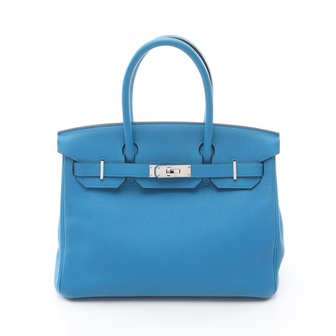 Hermes Birkin 30 Verso Handbag, Leather Togo Togo, Women's, Blue: --- Catalog ---Category: SizeSize (HxWxD): 24cm x 30cm x 15cm / 9.44'' x 11.81'' x 5.9''Category: DesignType: HandbagColor: BlueGender: WomenMaterial: Leather Leather/Fur Type: Togo leatherCategory: G