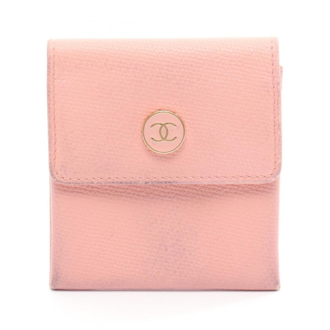 CHANEL Coco Button Wallet, Coin Purse, Leather, Women's, Pink: --- Catalog ---Category: SizeSize (HxWxD): 8.5cm x 7.5cm x 1cm / 3.34'' x 2.95'' x 0.39''Category: DesignType: Coin purse/coin caseColor: PinkGender: WomenMaterial: Leather Category: GeneralBrand: Cha