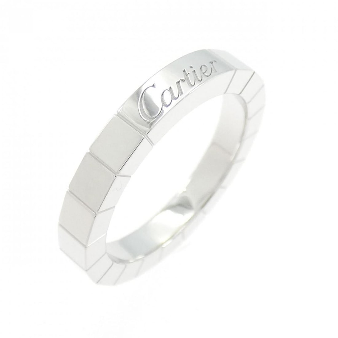 Cartier Lanier Ring: --- Catalog ---Category: SizeUS Size: 5Brand Size: 49Category: DesignType: Band ringGender: WomenMaterial: White gold (18K)Category: GeneralMPN: B4045000Brand: Cartier--- Item List ---Section: Conditi