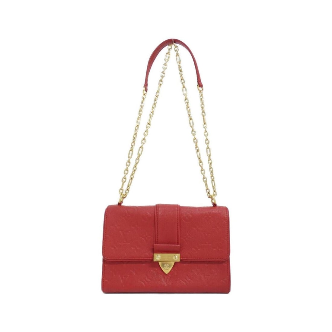 Louis Vuitton Monogram Empreinte Saint-Sulpice PM M43393 Shoulder Bag: --- Catalog ---Category: SizeSize (HxWxD): 17cm x 25cm x 9cm / 6.69'' x 9.84'' x 3.54''Category: DesignType: Shoulder bagColor: CeriseGender: WomenMaterial: Leather Hardware Color: GoldLeather/Fur Typ