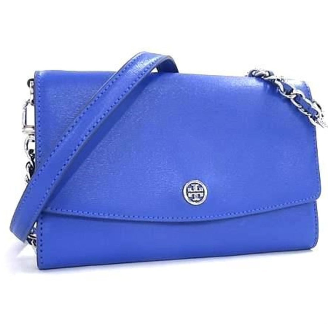 TORY BURCH Tory Burch Shoulder Bag/Wallet in Blue Leather for Women: --- Catalog ---Category: SizeSize (HxWxD): 13cm x 19cm x 3cm / 5.11'' x 7.48'' x 1.18''Category: DesignType: Shoulder bagColor: BlueGender: WomenMaterial: Leather Category: GeneralBrand: Tory BurchCou