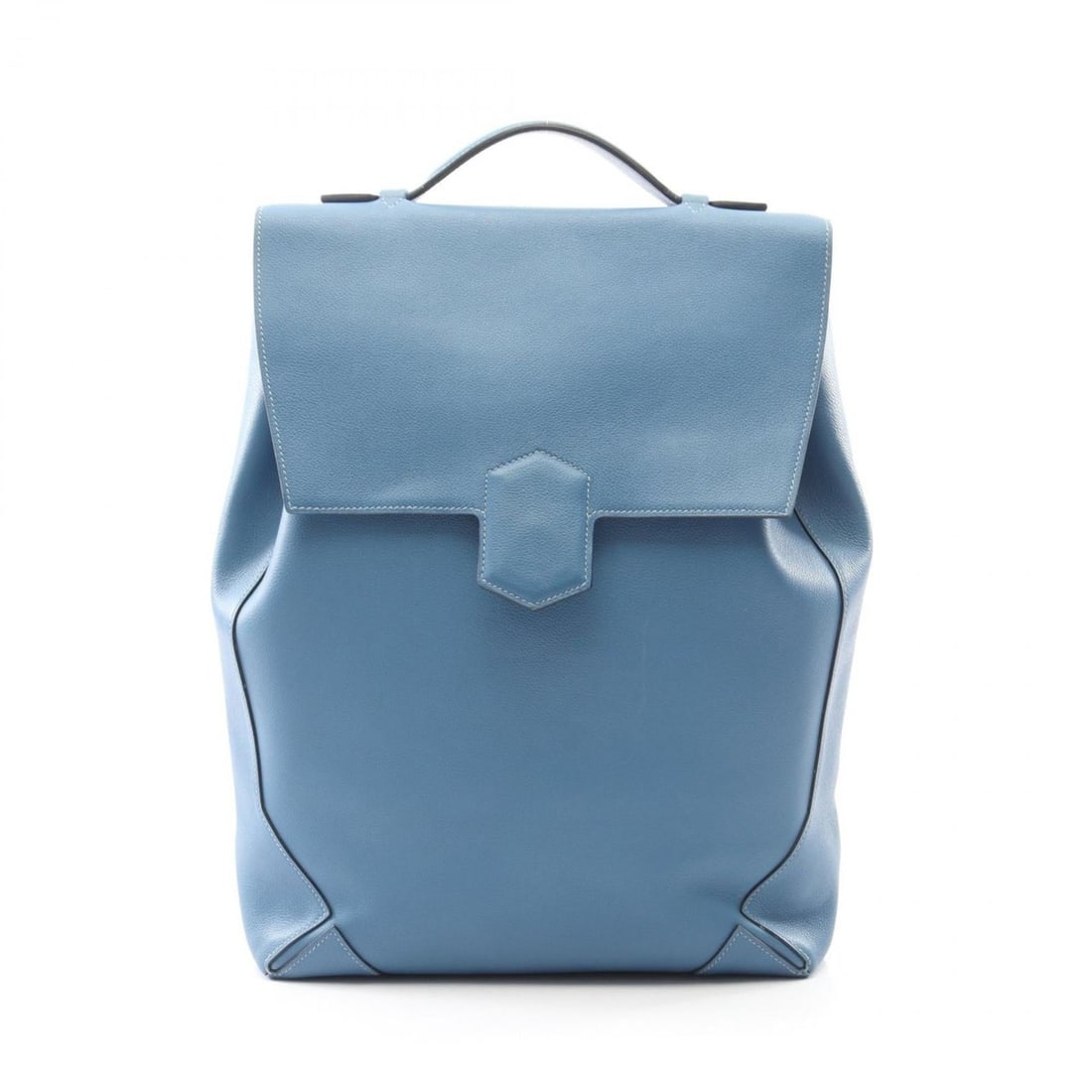 Hermes Hermès Evercolor Flash Backpack, Leather, Men's, Blue, 074777CK: --- Catalog ---Category: SizeSize (HxWxD): 40cm x 29cm x 8.5cm / 15.74'' x 11.41'' x 3.34''Category: DesignType: BackpackColor: BlueGender: MenMaterial: Leather Hardware Color: SilverCategory: General
