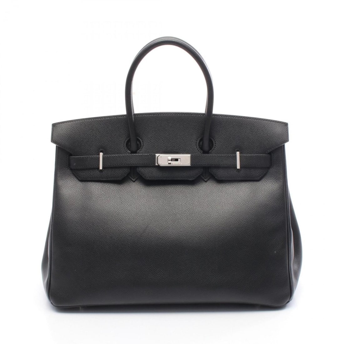 Hermes Hermès Birkin 35 handbag in calfskin leather (cowhide) and Epsom for women black.: --- Catalog ---Category: SizeSize (HxWxD): 28cm x 35cm x 18cm / 11.02'' x 13.77'' x 7.08''Category: DesignType: HandbagColor: BlackGender: WomenMaterial: Epsom leather , Leather Hardware Color: Silver